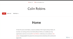 Desktop Screenshot of colinrobins.com