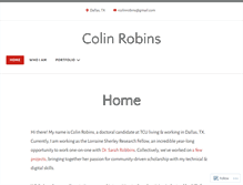Tablet Screenshot of colinrobins.com
